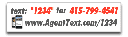 real estate text sign riders